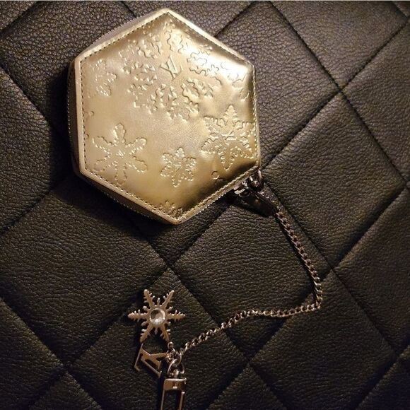 Louis Vuitton Snowflake Porte-Monnaie Flocon Vernis Argent Pouch Rare Authentic - Picture 8 of 10